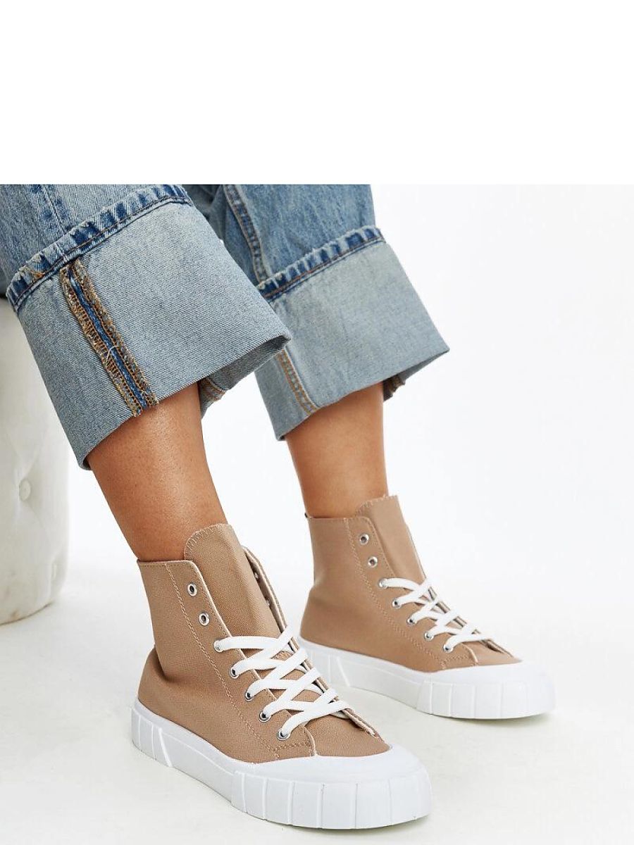 Brązowe wysokie trampki Vinka - Solea - obrazek 2