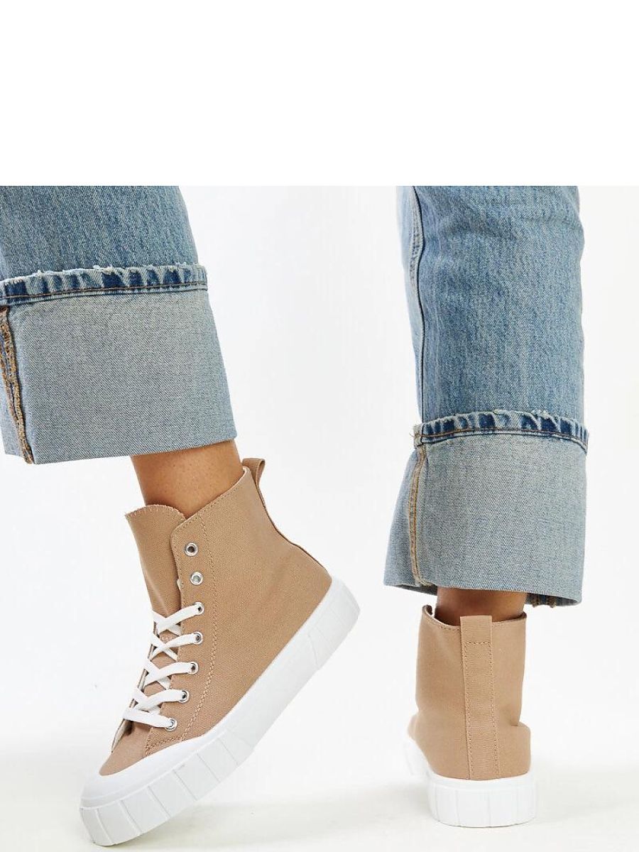 Brązowe wysokie trampki Vinka - Solea - obrazek 4