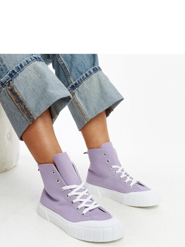 Fioletowe wysokie trampki Vinka - Solea