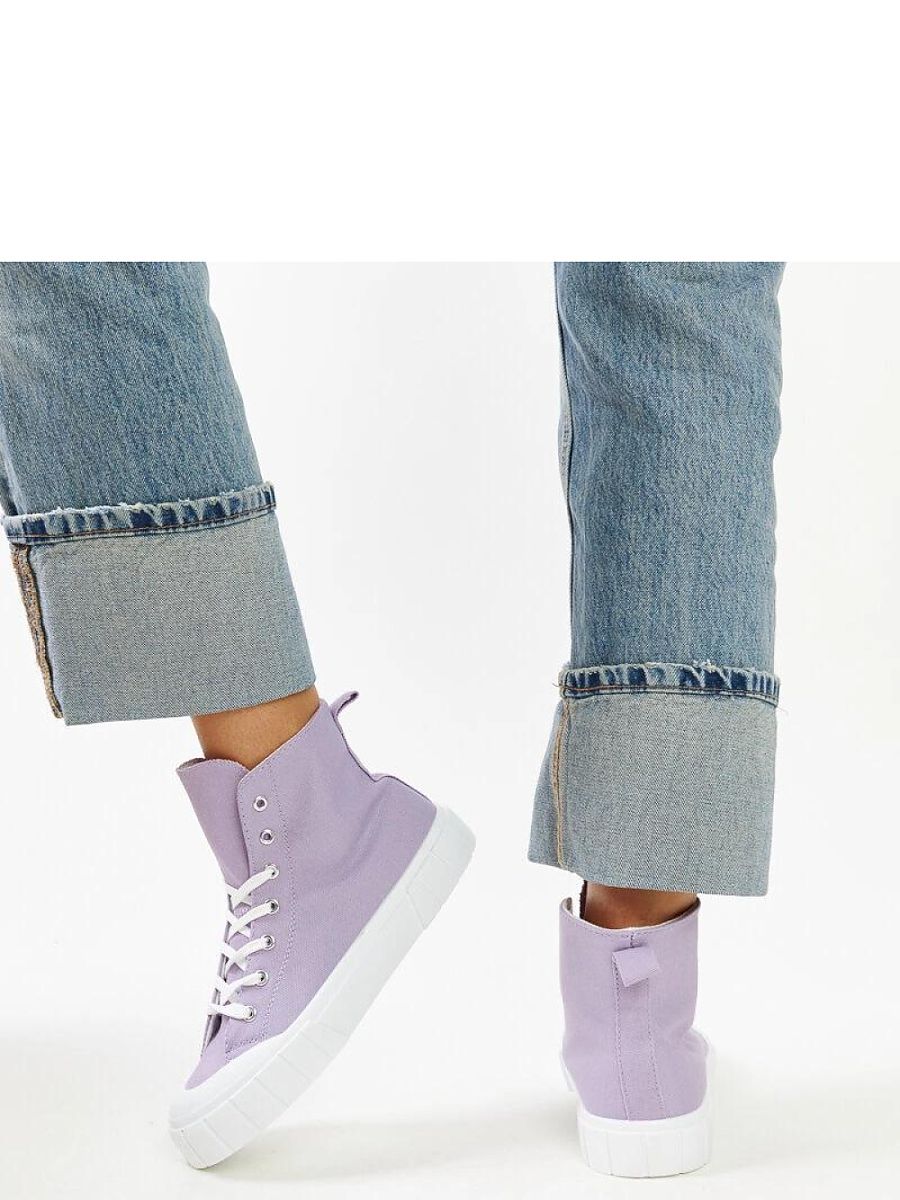 Fioletowe wysokie trampki Vinka - Solea - obrazek 4