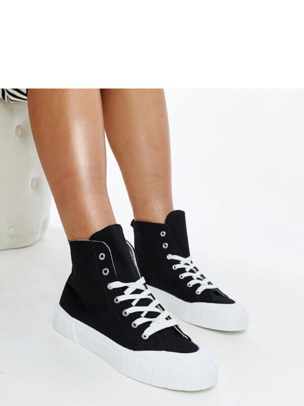 Czarne wysokie trampki Vinka - Solea