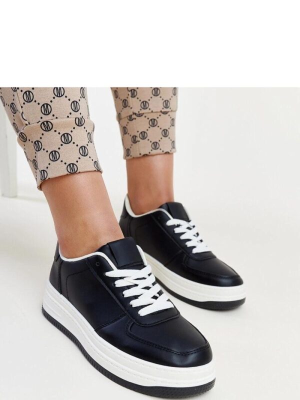 Czarne sneakersy na platformie Cvita - Solea