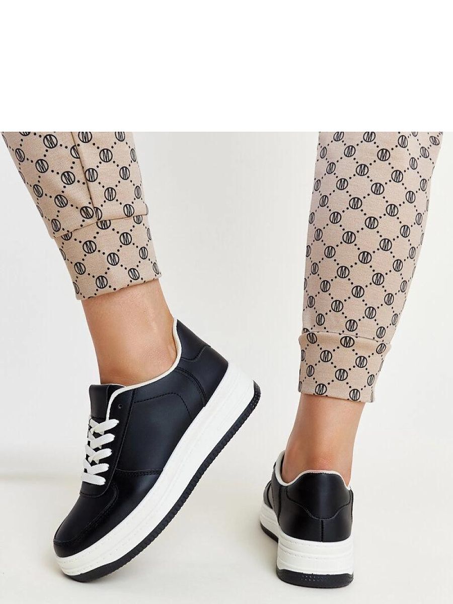 Czarne sneakersy na platformie Cvita - Solea - obrazek 5