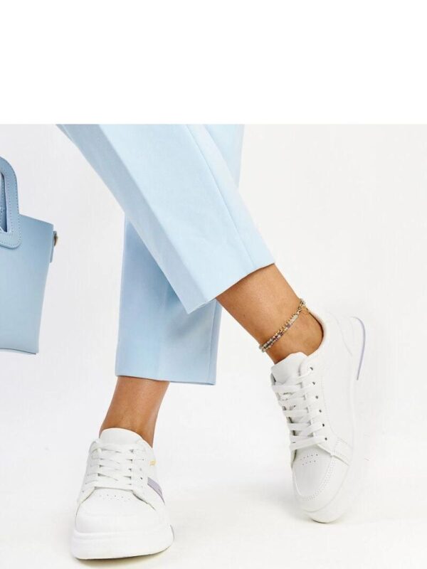 Białe sneakersy z kolorem Zorica - Solea