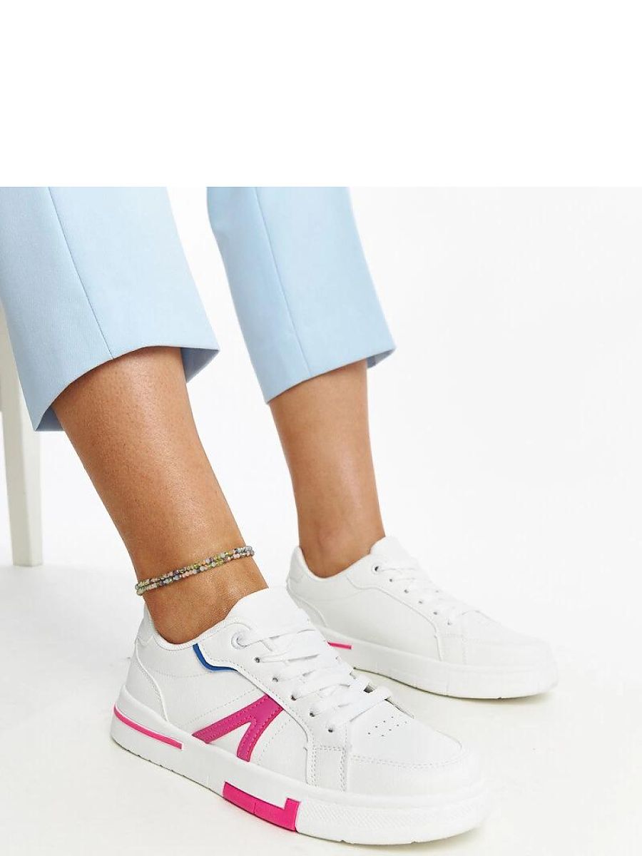 Białe sneakersy z różem Zorica - Solea