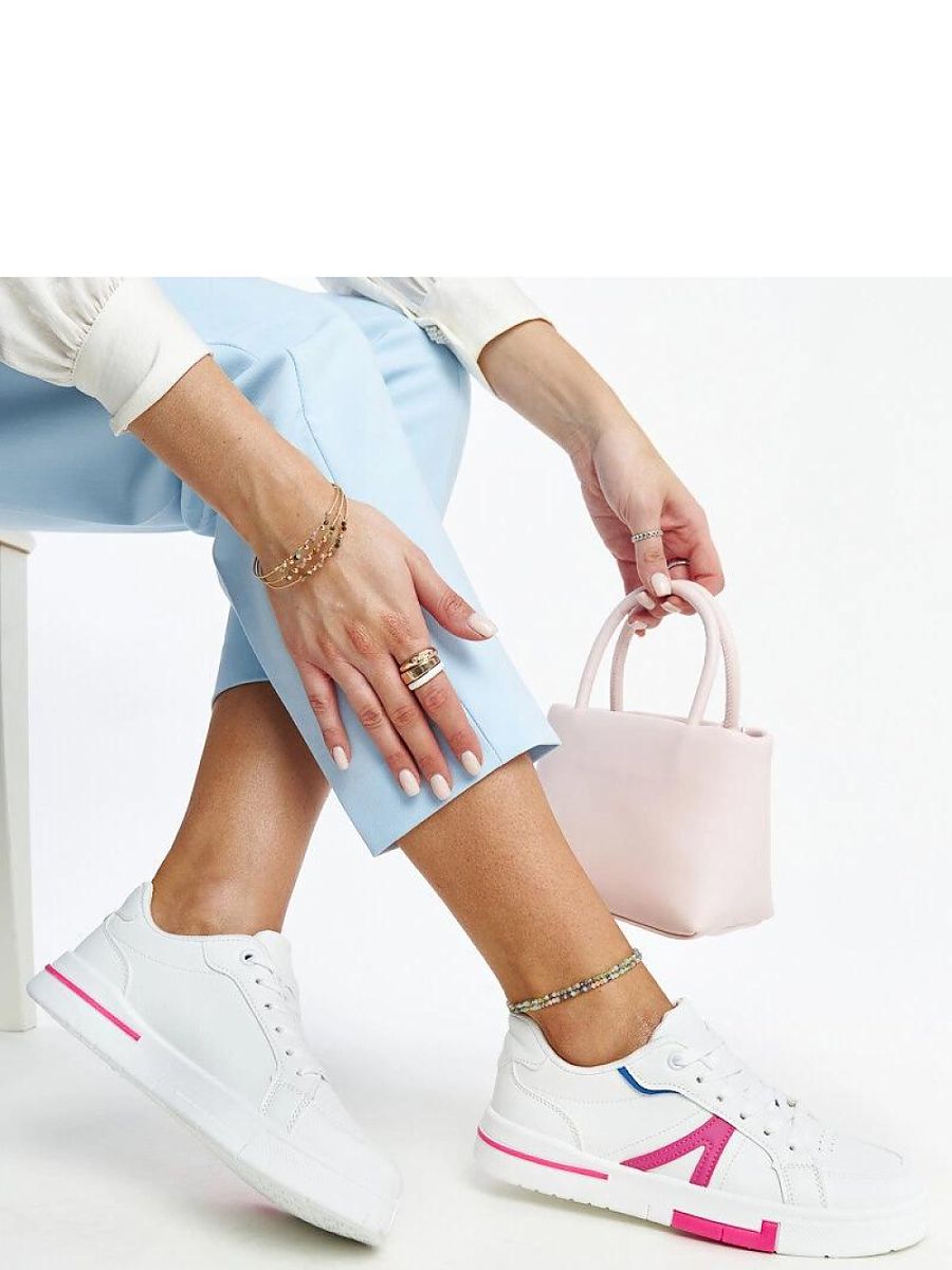 Białe sneakersy z różem Zorica - Solea - obrazek 2