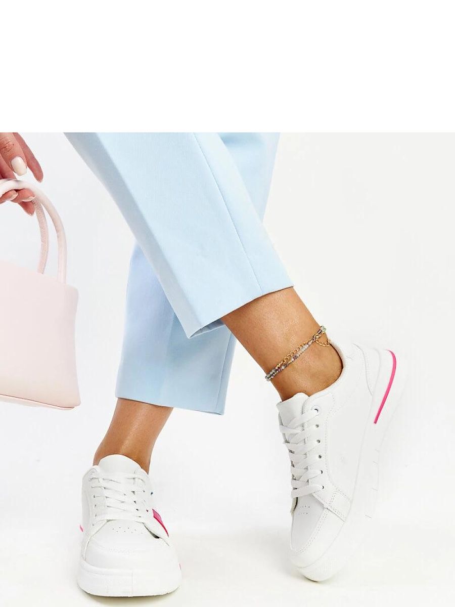 Białe sneakersy z różem Zorica - Solea - obrazek 4