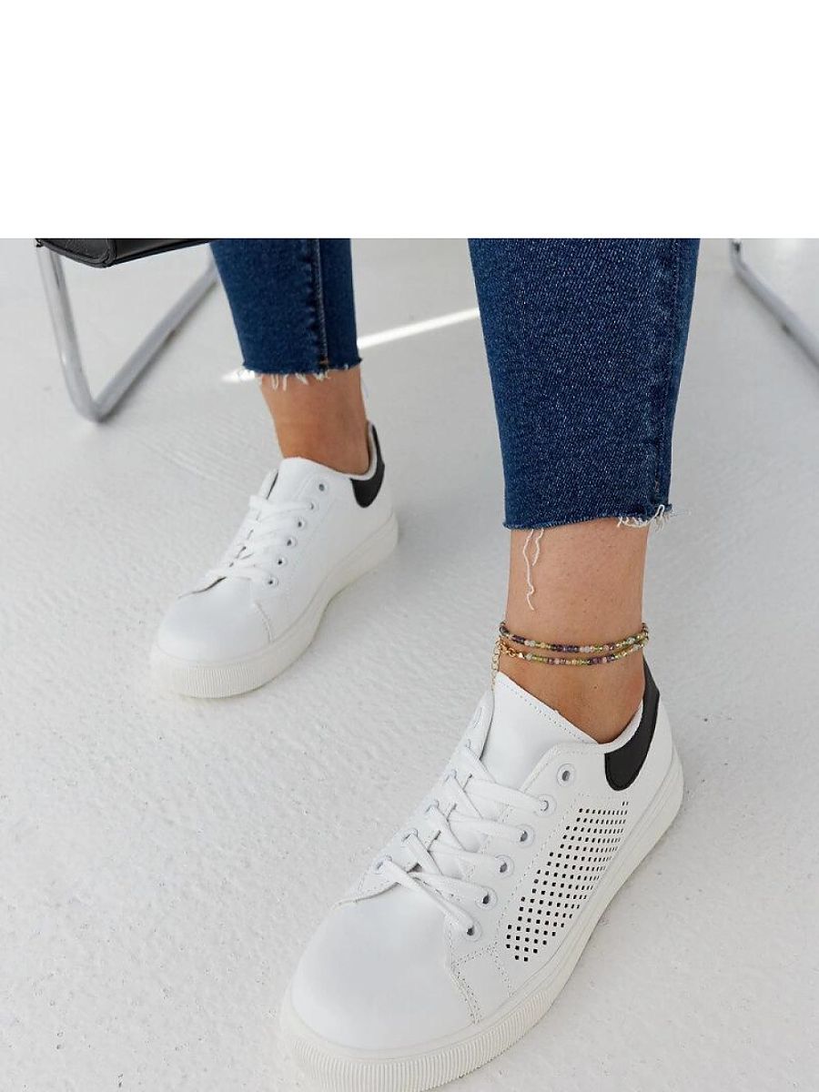 Białe ażurowe sneakersy Semhar - Solea - obrazek 3