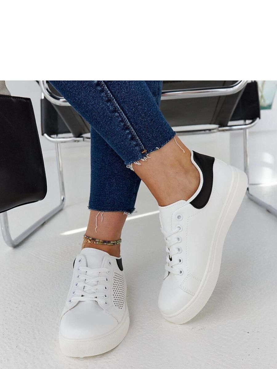 Białe ażurowe sneakersy Semhar - Solea - obrazek 4