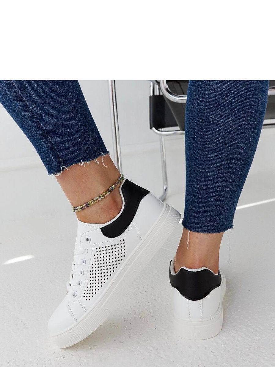 Białe ażurowe sneakersy Semhar - Solea - obrazek 5