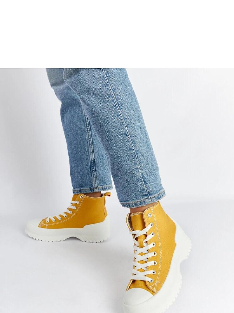 Żółte trampki za kostkę Ronchis - Solea - obrazek 2