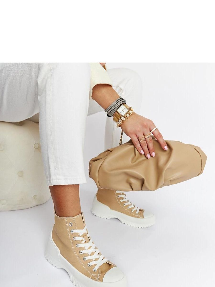 Beżowe trampki za kostkę Ronchis - Solea - obrazek 2