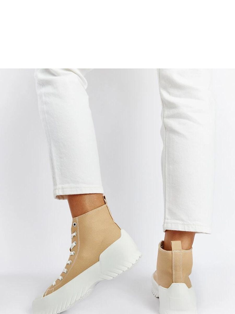 Beżowe trampki za kostkę Ronchis - Solea - obrazek 4