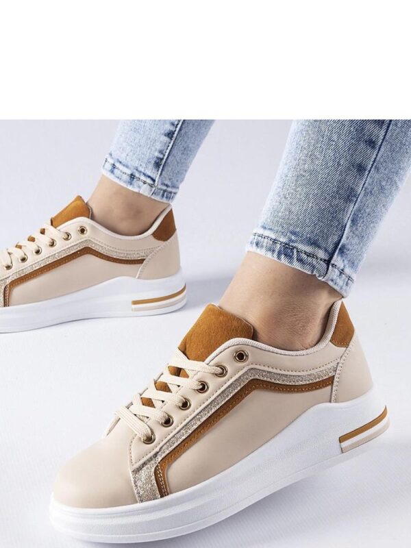 Beżowe sneakersy na platformie Mayfield - Solea