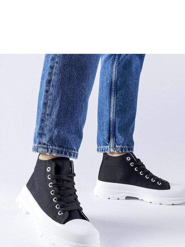 Czarne wysokie trampki Herndon - Solea