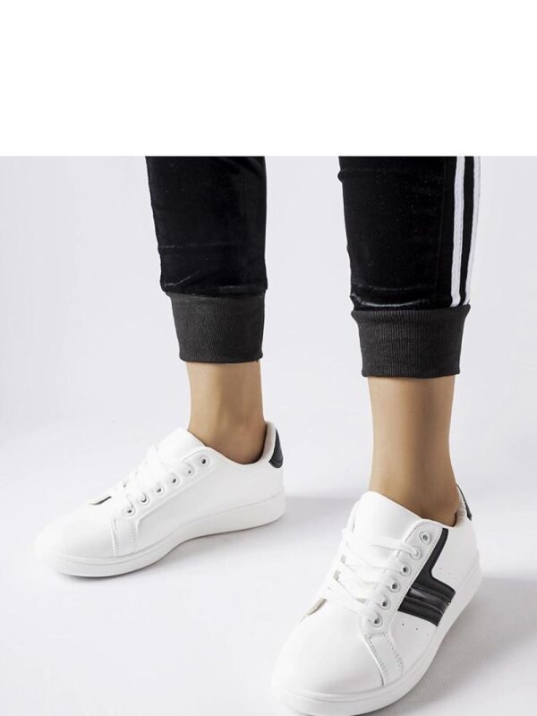 Białe sneakersy z czarnymi wstawkami Rizzo - Solea