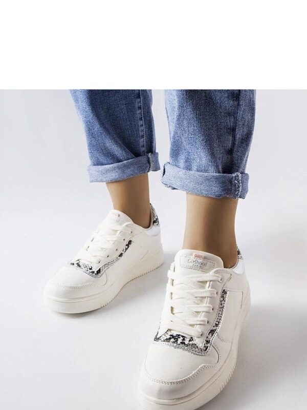 Białe sneakersy z eko skóry Nelma - Solea