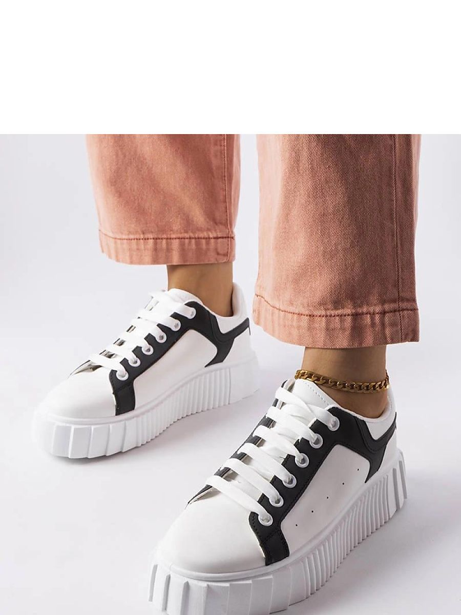 Białe sneakersy na platformie Gosselin - Solea