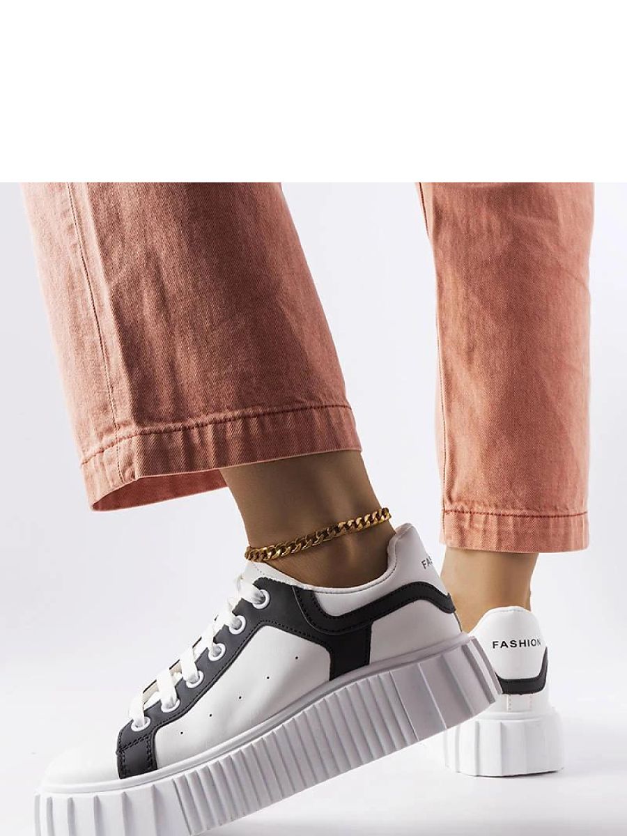 Białe sneakersy na platformie Gosselin - Solea - obrazek 2