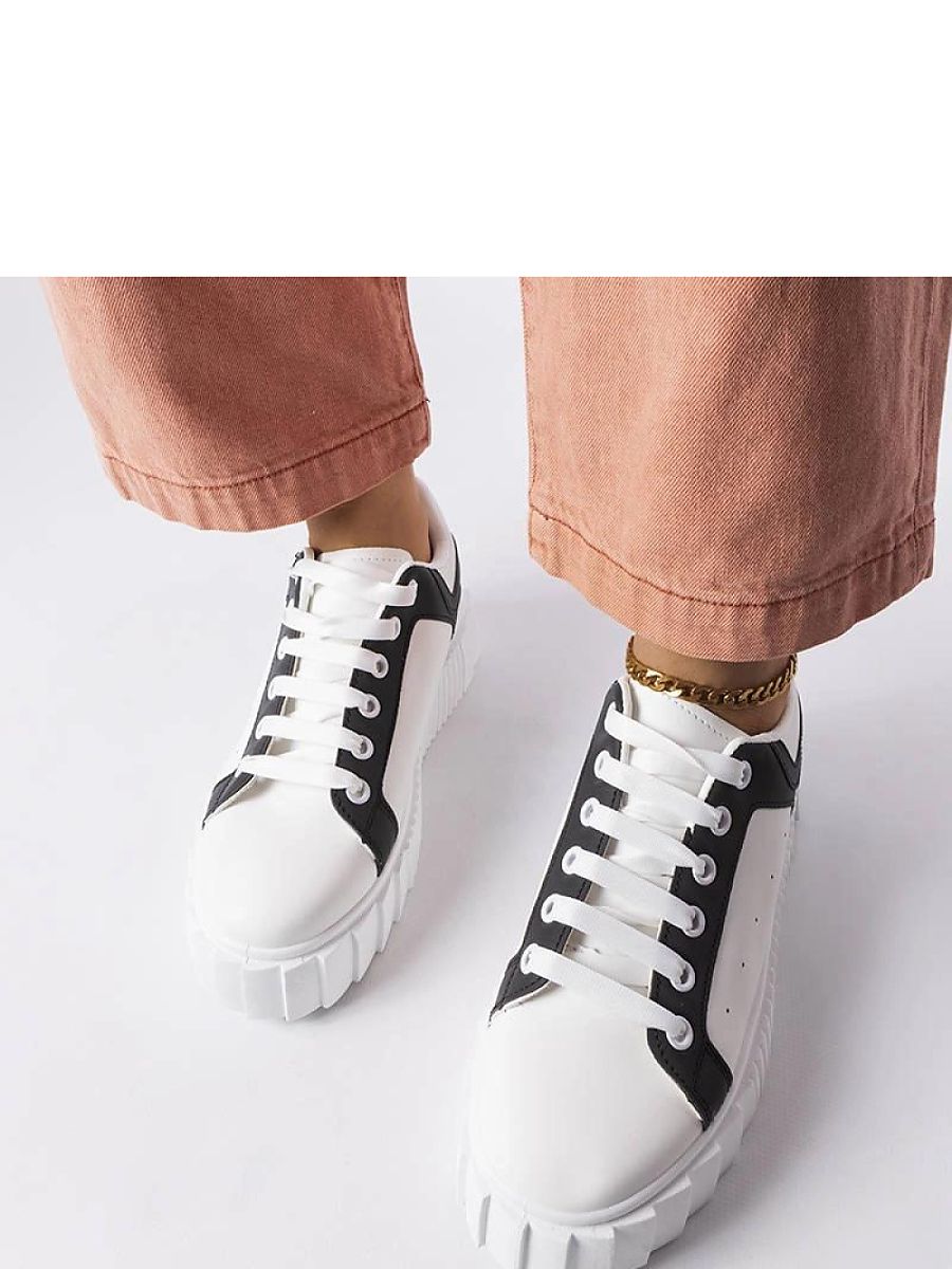 Białe sneakersy na platformie Gosselin - Solea - obrazek 3