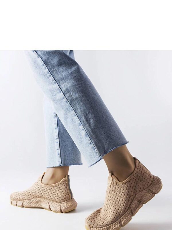 Beżowe sportowe sneakersy wsuwane Obenor - Solea