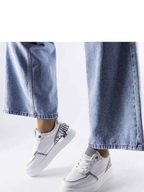 Białe sneakersy na platformie Tooele - Solea