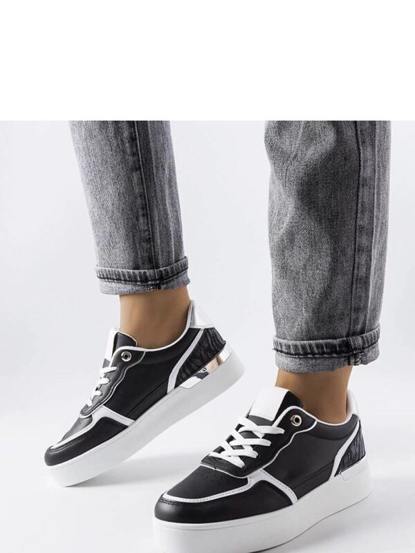 Czarne sneakersy na platformie Tooele - Solea