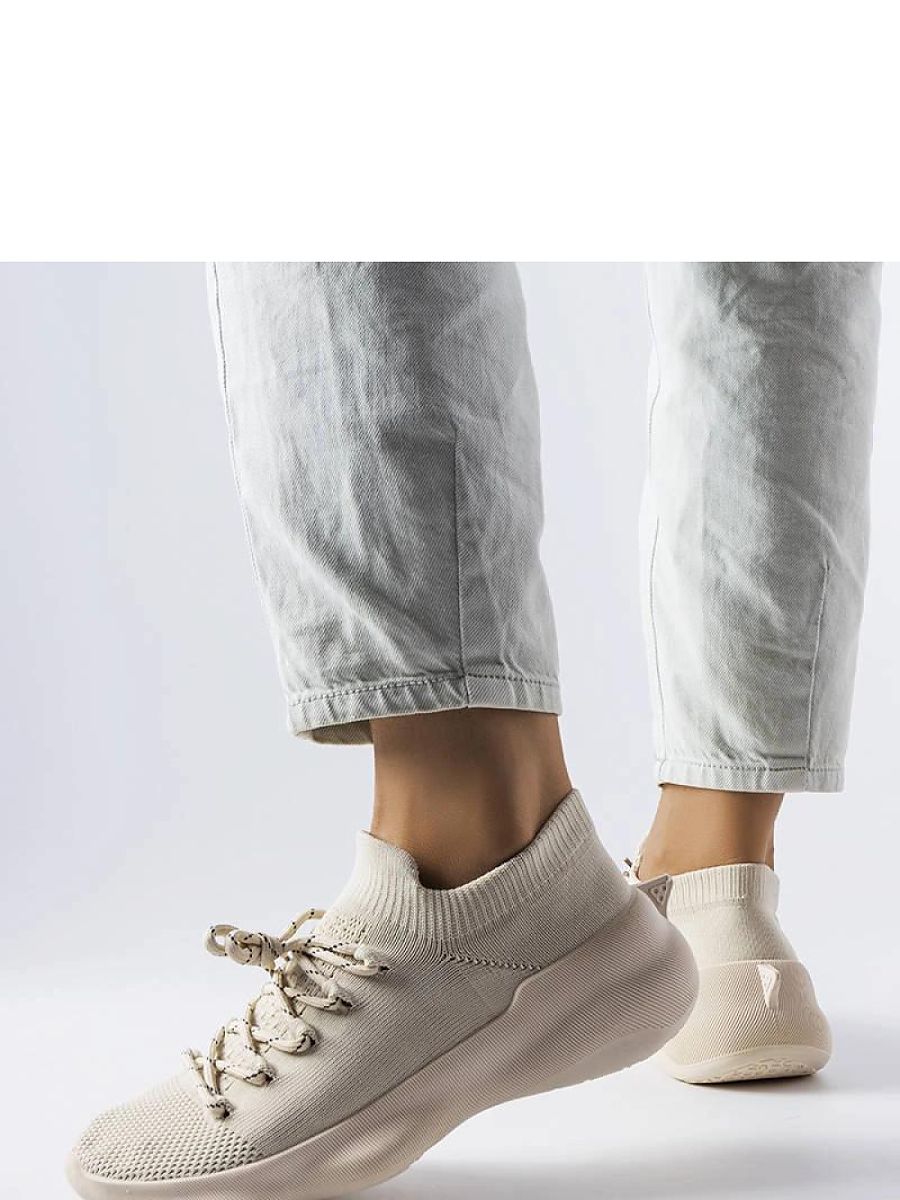 Beżowe buty sportowe damskie Côté - Solea - obrazek 2