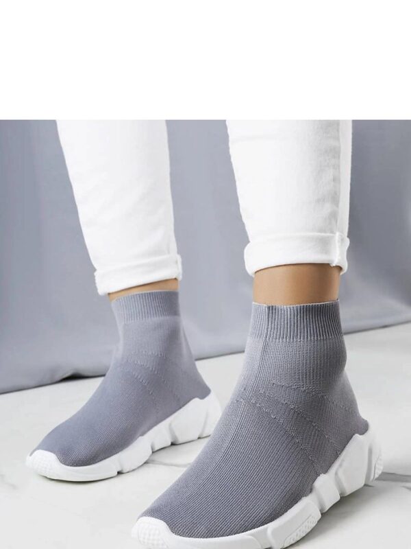 Szare wysokie sneakersy William - Solea