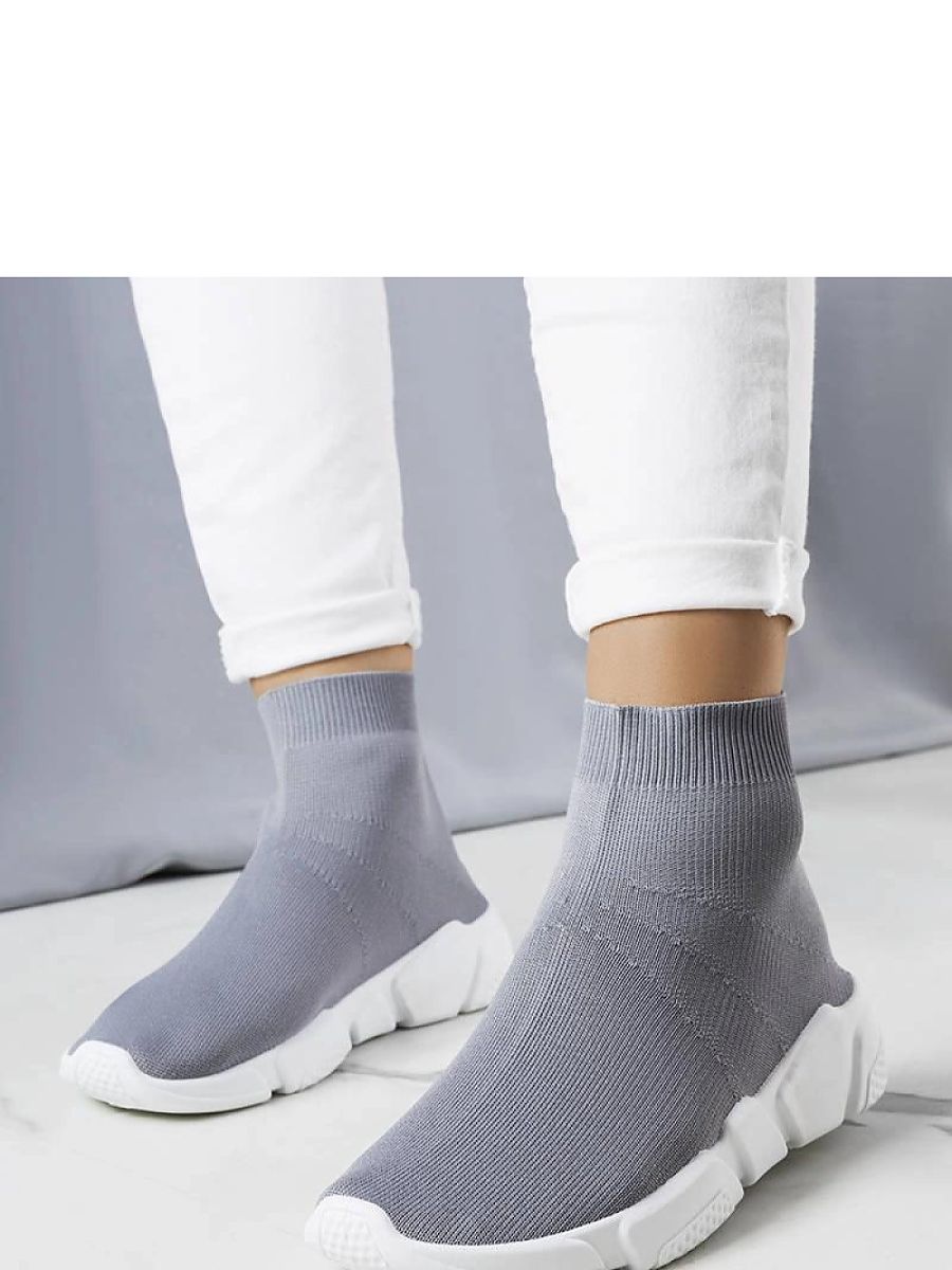 Szare wysokie sneakersy William - Solea