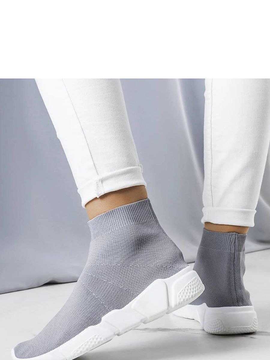 Szare wysokie sneakersy William - Solea - obrazek 2