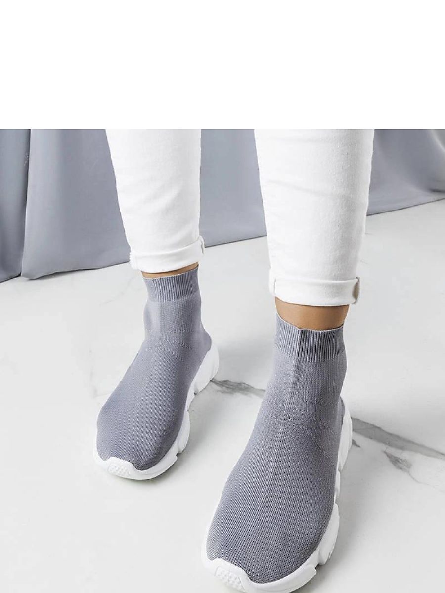 Szare wysokie sneakersy William - Solea - obrazek 3