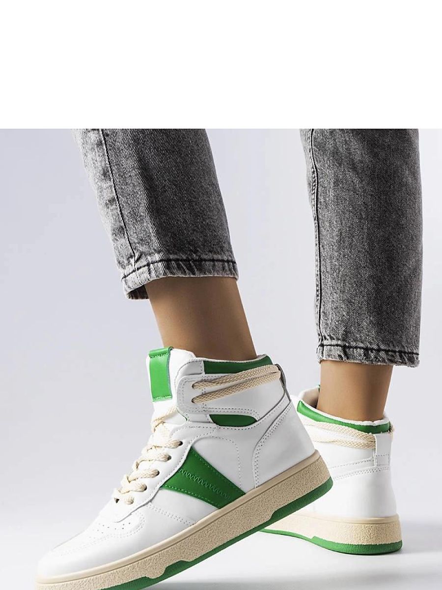 Zielone sneakersy za kostkę Robin - Solea - obrazek 2