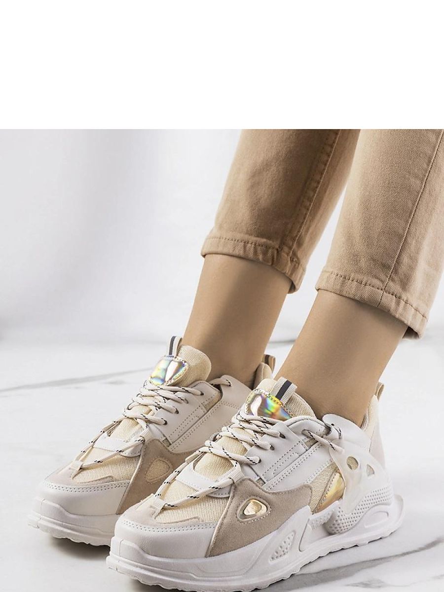 Beżowe sneakersy Mansfield - Solea - obrazek 2