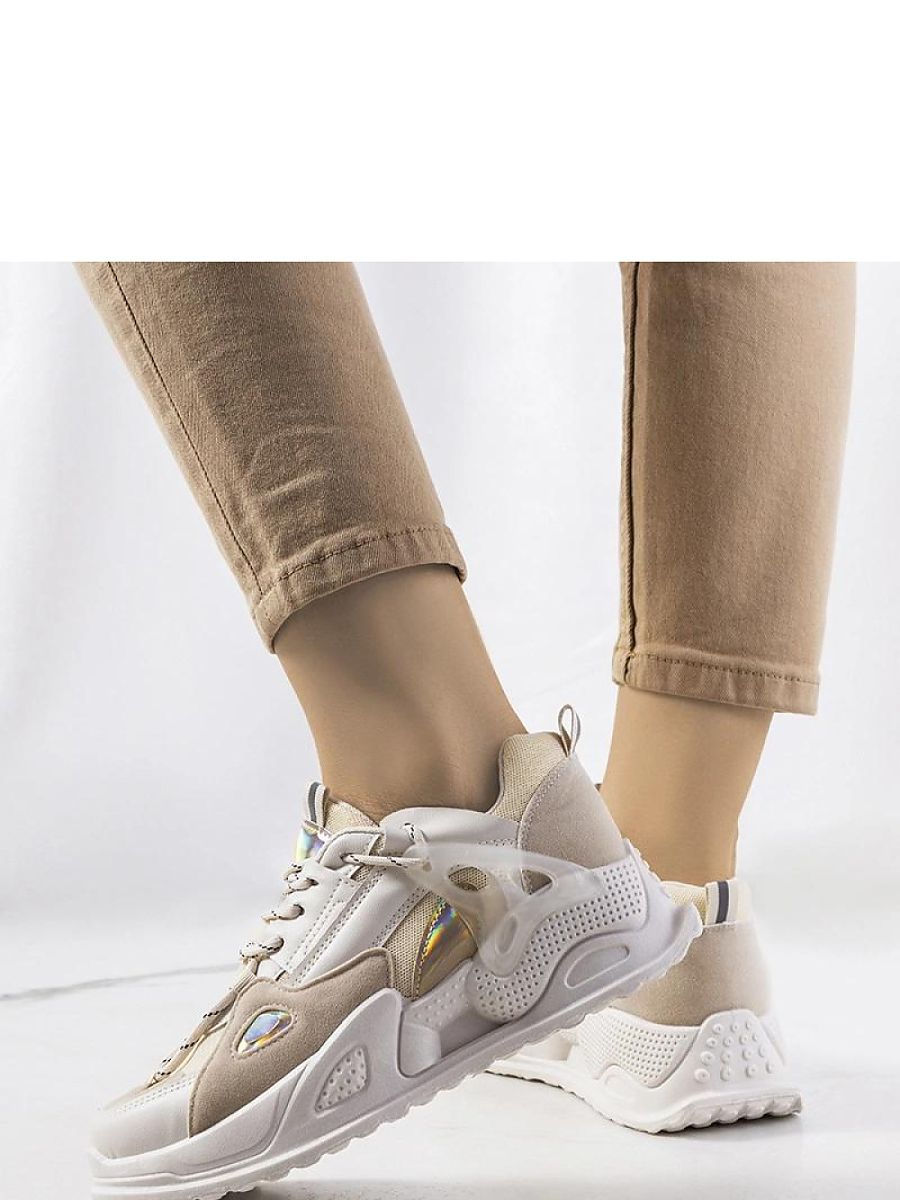 Beżowe sneakersy Mansfield - Solea - obrazek 3