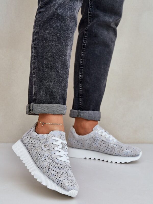 Buty Sportowe Model DA LR51-635 Silver - Step in style