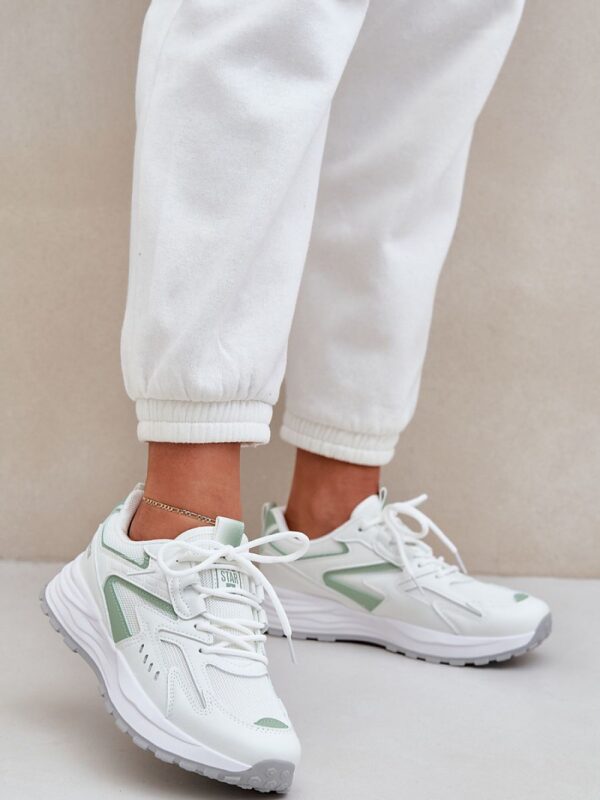 Buty Sportowe Model Big Star NN274A095 HI-POLY SYSTEM White/Green - Step in style