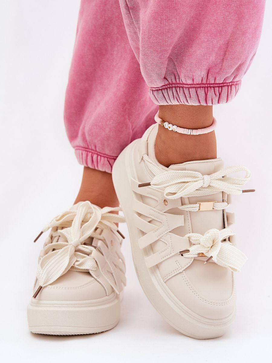 Buty Sportowe Model Penolle 8927 Beige - Step in style - obrazek 3