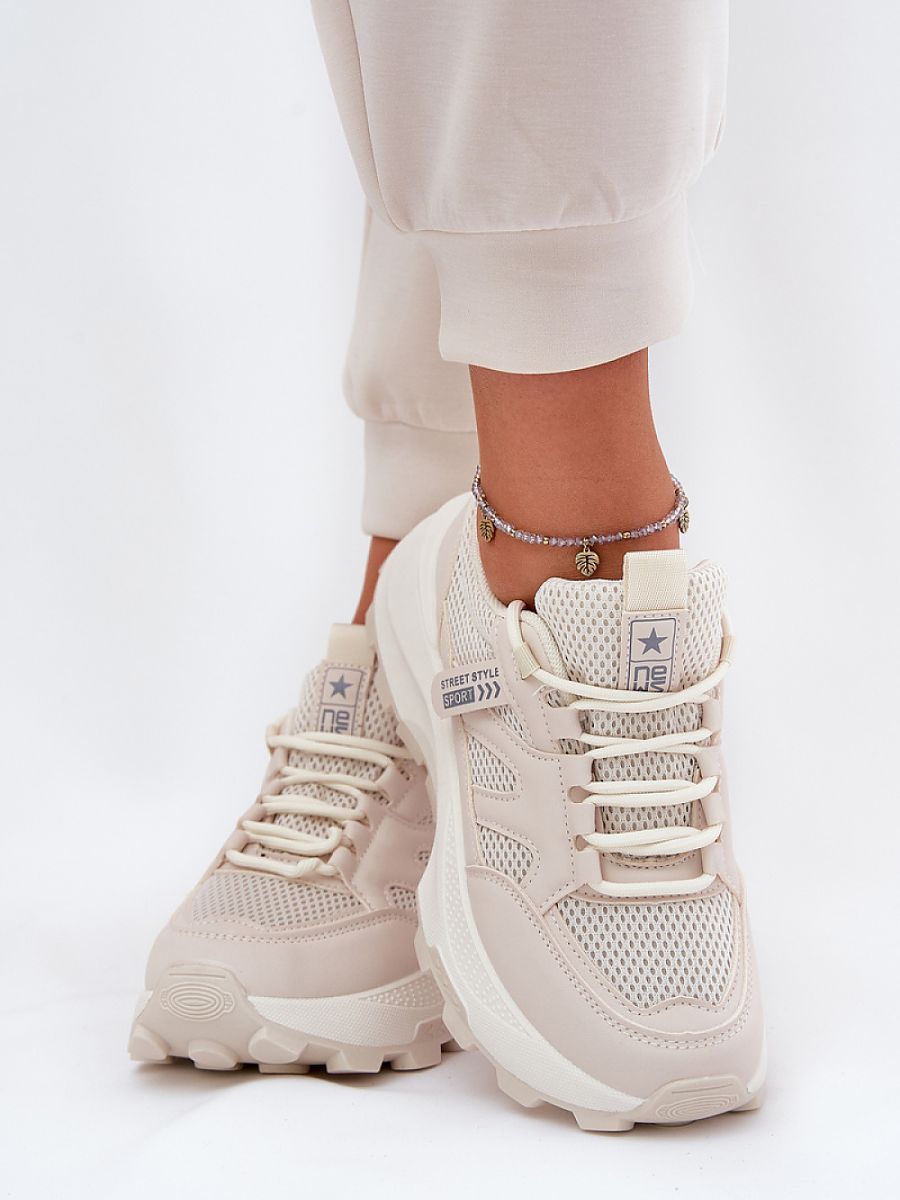 Buty Sportowe Model Prononice 25SP36-8511 Beige - Step in style - obrazek 3
