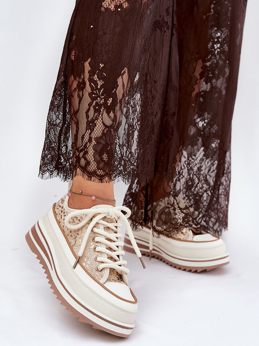 Trampki Model S.Barski BF51-101 Beige - Step in style