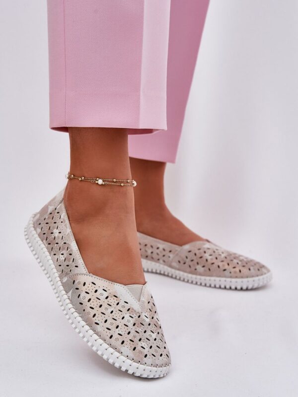 Półbuty Model Chulieta 25PB18-8442 Gold/Grey - Step in style