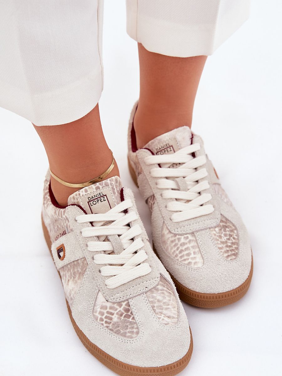 Buty Sportowe Model Daniel Lopez SS2D4032 Beige Wzór - Step in style - obrazek 3