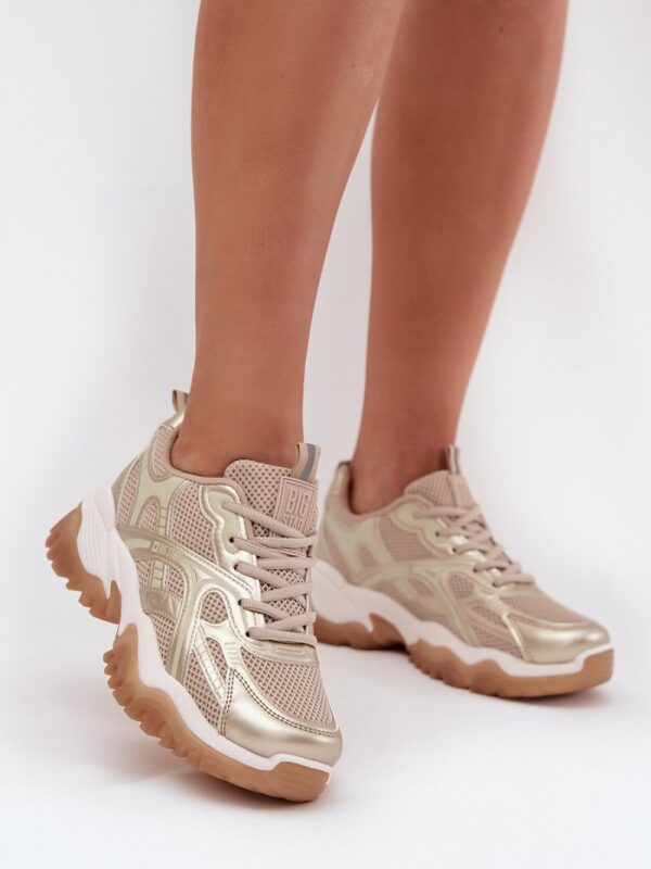 Buty Sportowe Model Big Star SS274014 HI-POLY SYSTEM Beige/Gold - Step in style