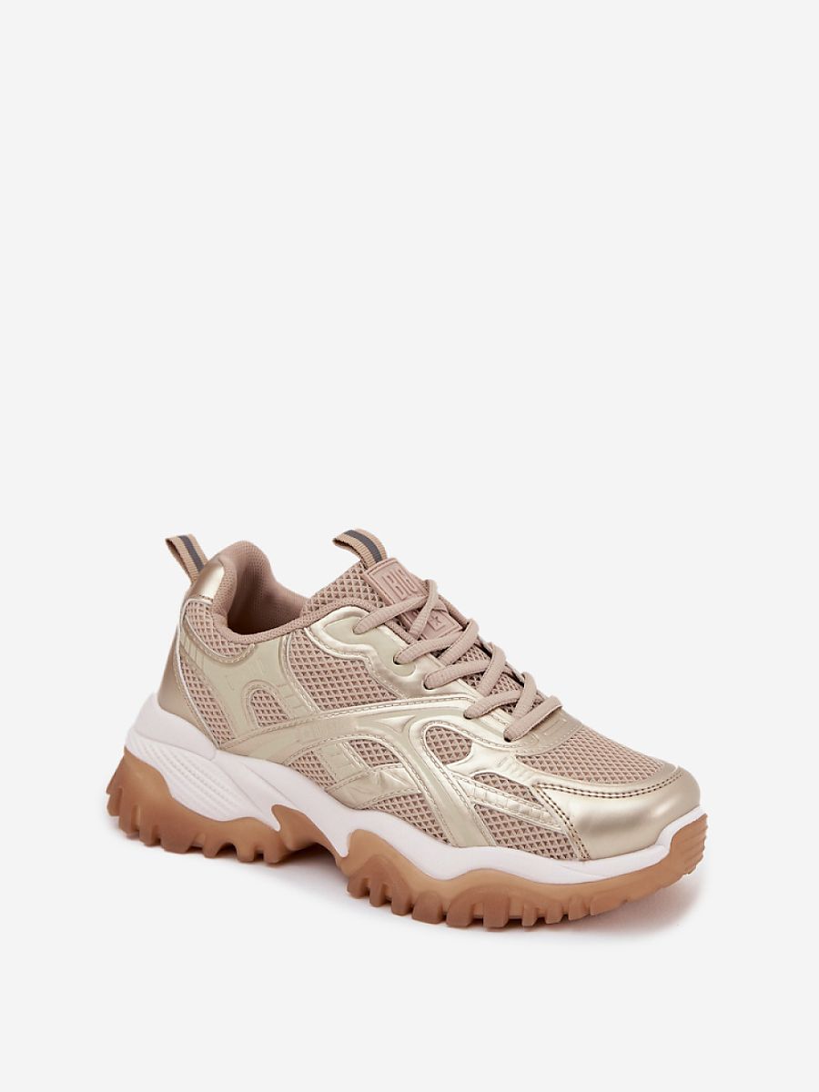 Buty Sportowe Model Big Star SS274014 HI-POLY SYSTEM Beige/Gold - Step in style - obrazek 2