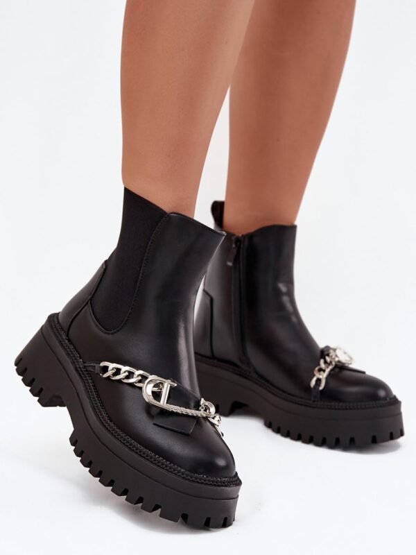 Botki Model Marvella JJ76P Black - Step in style