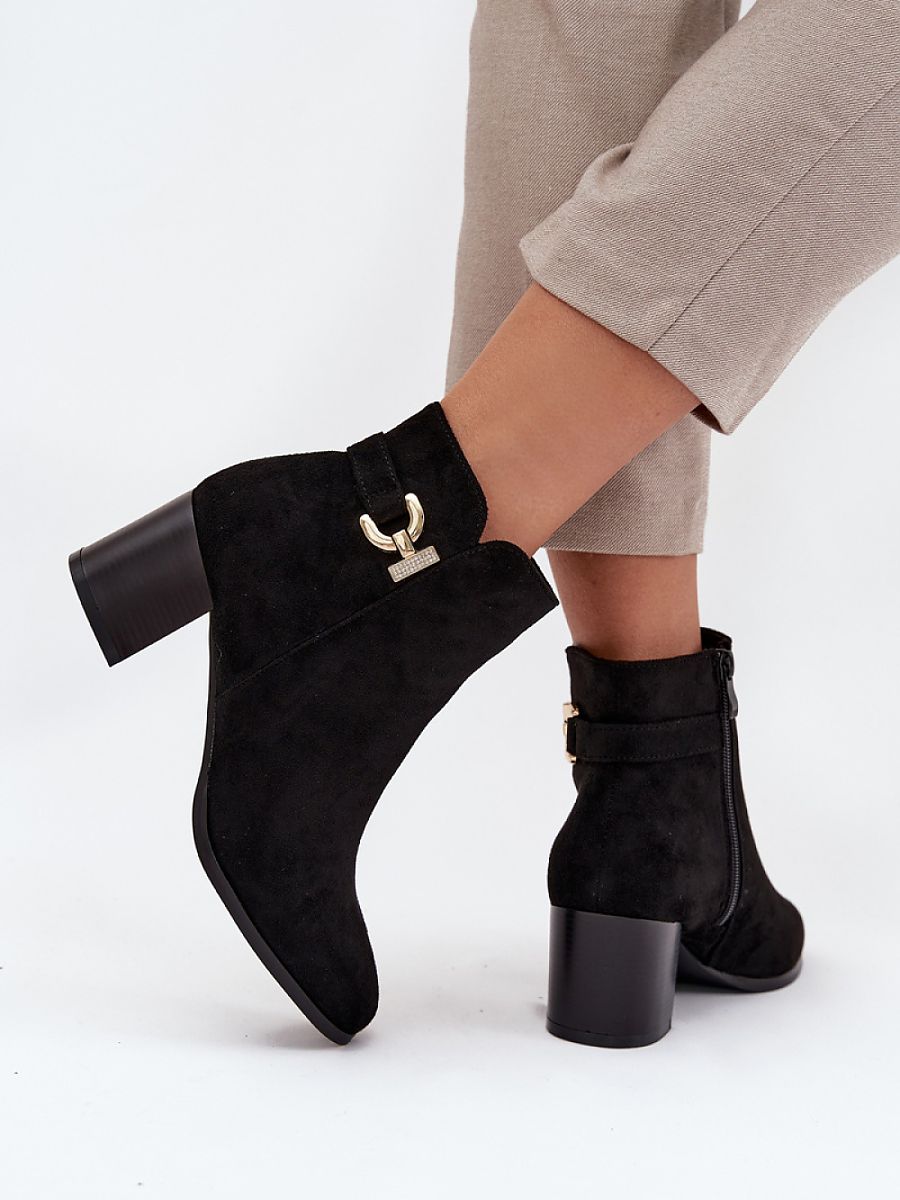 Botki Model Renora H0258 Black - Step in style - obrazek 3