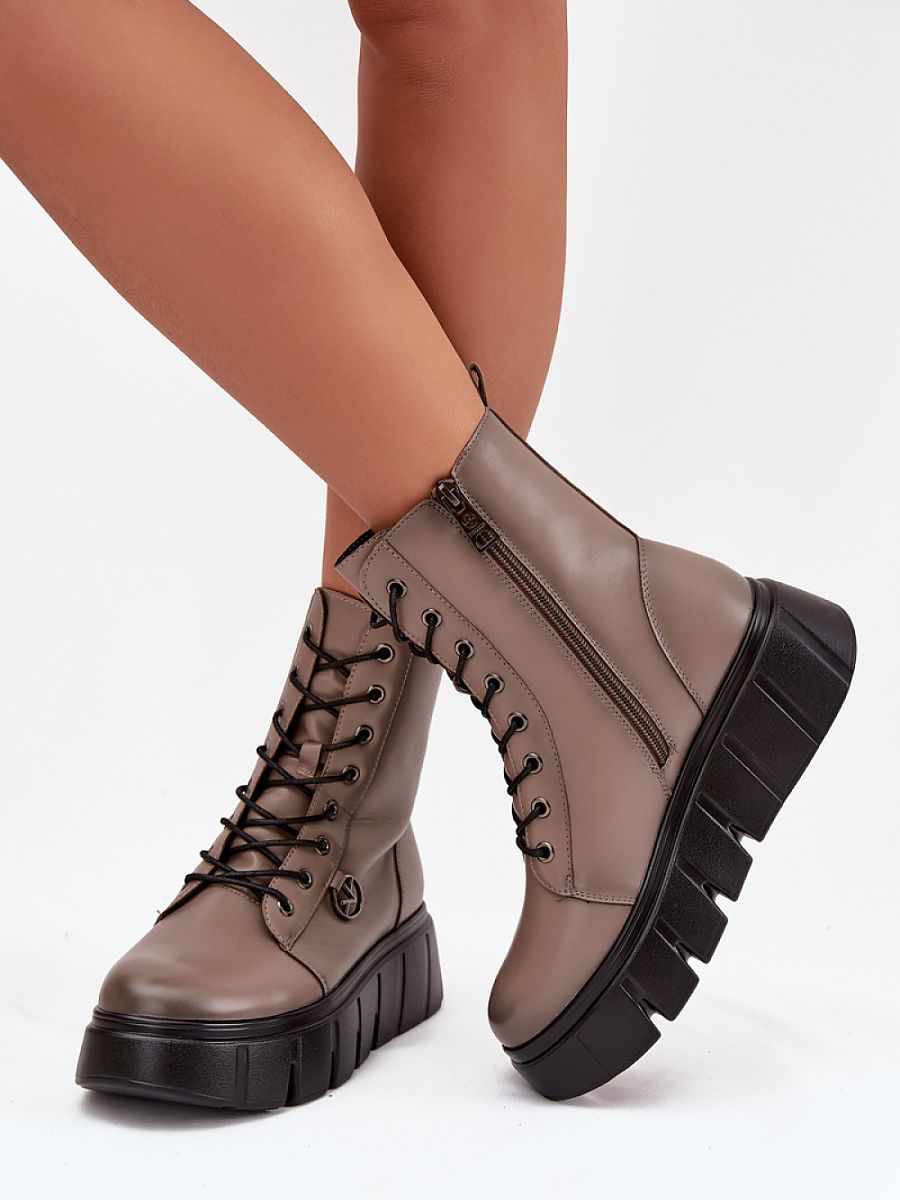 Workery Model Vinceza 58588 Dark Beige - Step in style - obrazek 3