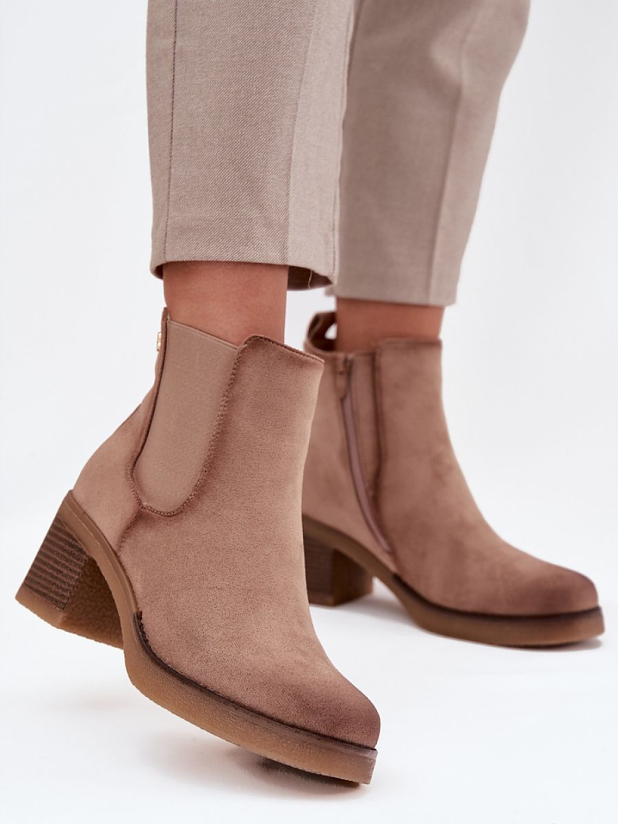 Sztyblety Model Zelia XJ-818A Beige - Step in style