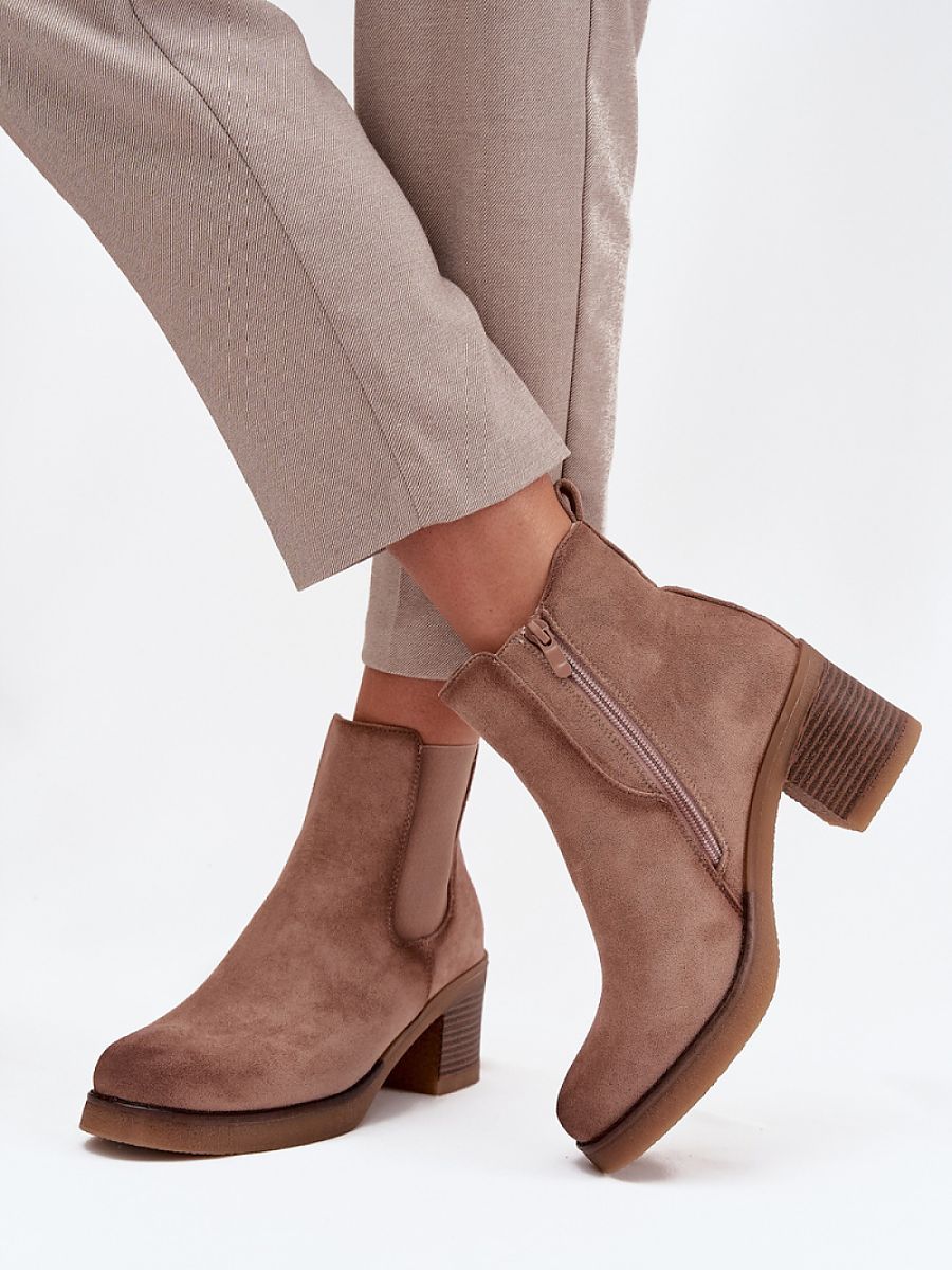 Sztyblety Model Zelia XJ-818A Beige - Step in style - obrazek 3