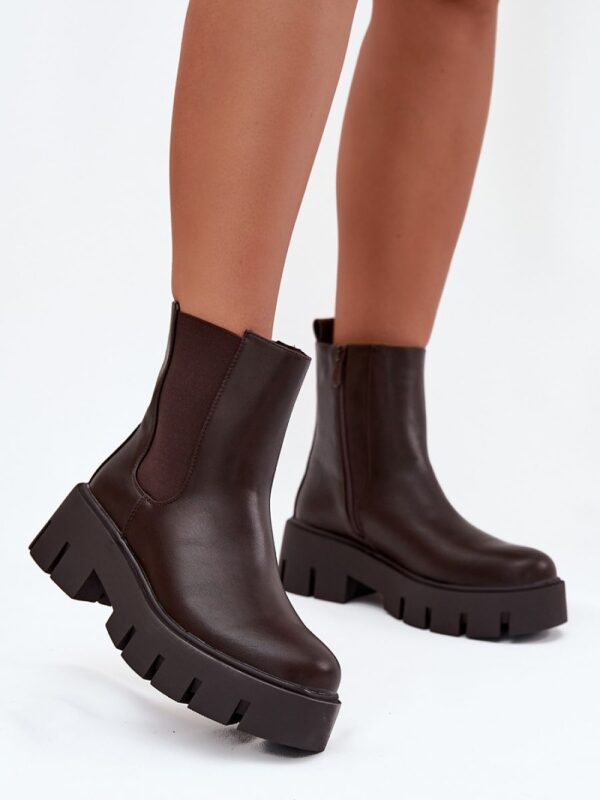 Sztyblety Model Fivienne WZ-115 Dark Brown - Step in style